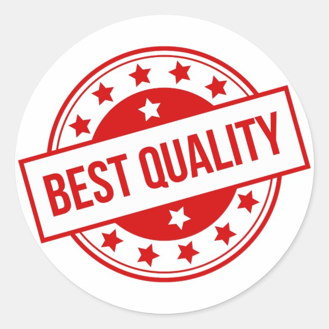 Best Quality Classic Round Sticker (Front)