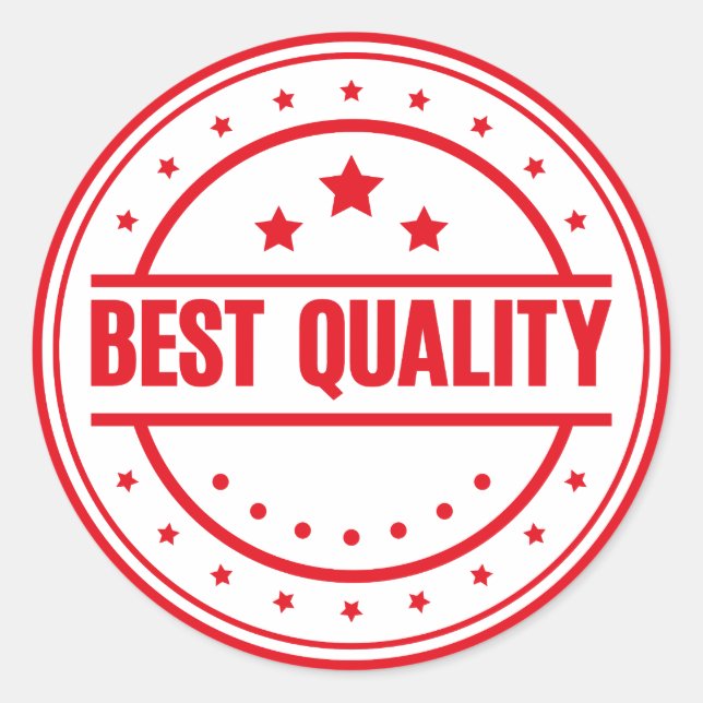 Best Quality Classic Round Sticker (Front)