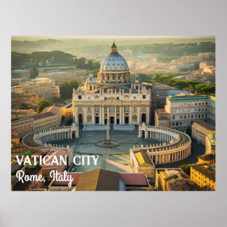 Best Quiet Places in Italy Postcard – Vatican City Poster