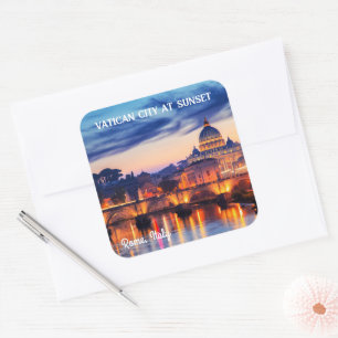 Best quiet places in italy square sticker