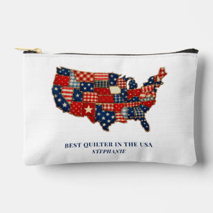 Best Quilter in the USA Personalized Patchwork Accessory Pouch