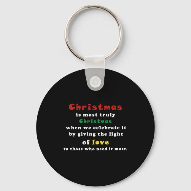 Best Quote Christmas Keychain (Front)