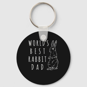 Best Rabbit Dad , Worlds Best Bunny Dad  Apparel Keychain