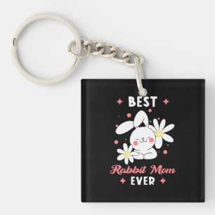 Best Rabbit Mom Ever Keychain