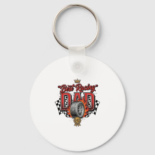 Best Racing Dad Vintage Tire Father’s Day Keychain