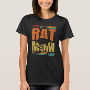 Best Rat Mom Ever Pet Rat Rodent Animal Lover Moth T-Shirt