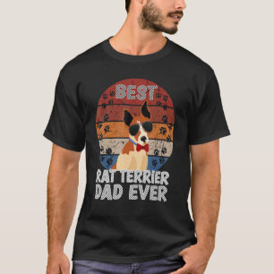 Best Rat Terrier Dad Ever Vintage Passionate About T-Shirt