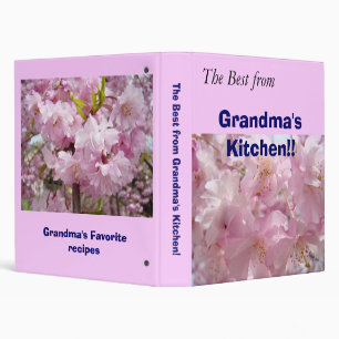 Best Recipes from Grandma's Kitchen! Pink Blossoms Binder