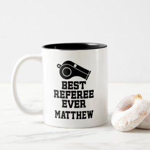 Best Referee Ever Personalized Two-Tone Coffee Mug