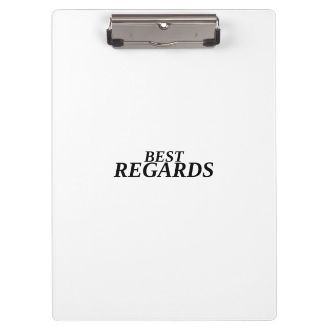 Best Regards Professional Clipboard (Front)