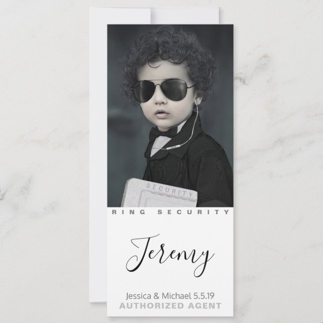 Best Ring Bearer Ever Photo Cards (Front)