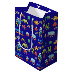 BEST ROBOT Gift Goody Bag Ever -Blue Funny Cartoon