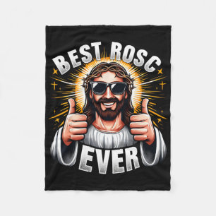 Best Rosc Ever Funny Easter Jesus Christian Doctor Fleece Blanket