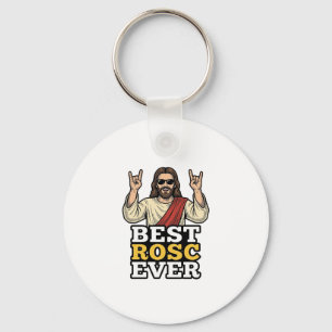 Best Rosc Ever Vintage Rock Hand Religious Shirt_1 Keychain