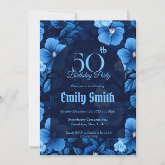 Best Rose Sparkle Happy Birthday Invitation
