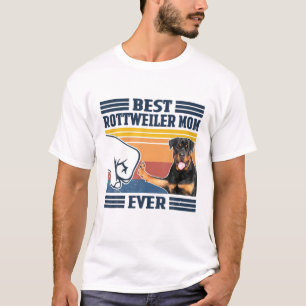 Best Rottweiler Mom Ever Funny Dog Mom Mothers Gif T-Shirt