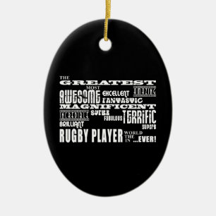 Best Rugby Players Greatest Rugby Player Ceramic Ornament
