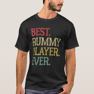 Best Rummy Player Ever Vintage Rummy Card Game T-Shirt