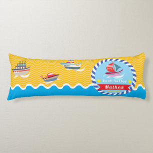Best Sailor Baby Blue Orange Body Pillow