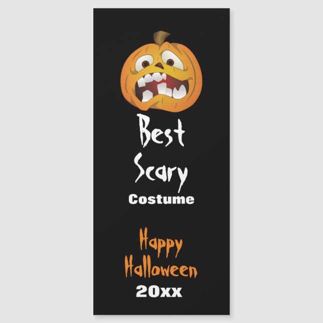 Best Scary Costume  w/ Pumpkin Halloween Award  (Front)