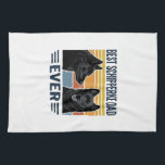 Best Schipperke Dad Ever Retro Dog Vector Design_1 Kitchen Towel<br><div class="desc">Best Schipperke Dad Ever Retro Dog Vector Design_1</div>