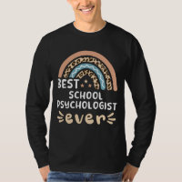Best School Psychologist ever Leopard Rainbow Gift