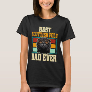 Best Scottish Fold Dad Ever Cat T-Shirt