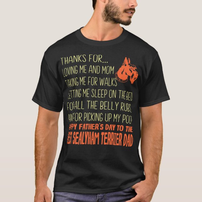 Best Sealyham Terrier Father's Day Gift T-Shirt (Front)