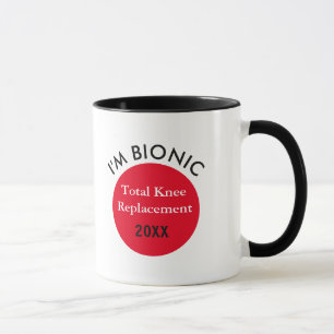Best seller! I'm Bionic (knee replacement) mug
