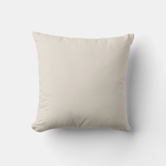 Best Seller Off White Cream Ivory Solid Colour Throw Pillow (Front)