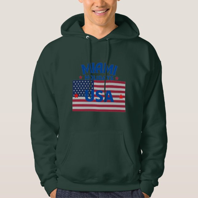 Best Seller Original Miami Holidays USA True Class Hoodie (Front)