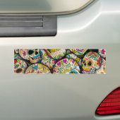 Best Selling Sugar Skull Pattern Bumper Sticker (On Car)