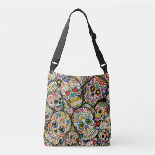 Best Selling Sugar Skull Pattern Crossbody Bag