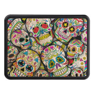 Best Selling Sugar Skull Pattern Trailer Hitch Cover