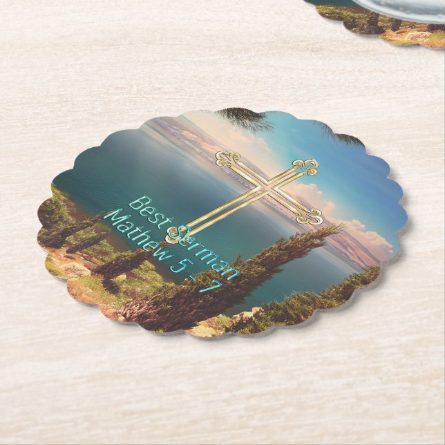 Best Sermon Paper Coaster (Angled)