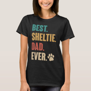 Best Sheltie Dad Shetland Sheepdog Dog T-Shirt