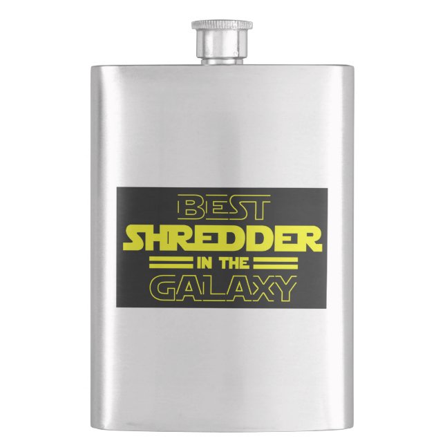 Best Shredder In The Galaxy Hip Flask (Front)