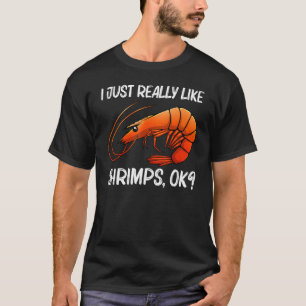 Best Shrimp For Men Women Prawn Animal Seafood   T-Shirt
