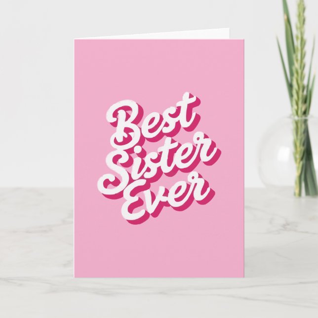 Best Sister Ever Card (Front)