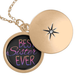 Best Sister Ever Gold Plated Necklace