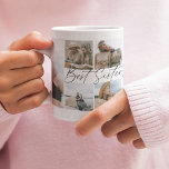 Best Sister Ever Keepsake Photo Collage Coffee Mug<br><div class="desc">Let a sister know how much she means to you with this keepsake gift photo collage coffee mug. Design features 8 of your favourite pictures of you and your sister/s,  script text that reads 'Best Sister Ever'. Perfect gift for your sibling at Christmas,  Birthdays or Just because... !</div>