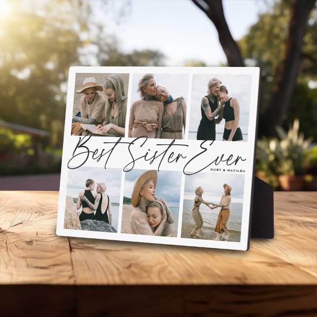 'Best Sister Ever' Keepsake Photo Collage Plaque (Creator Uploaded)