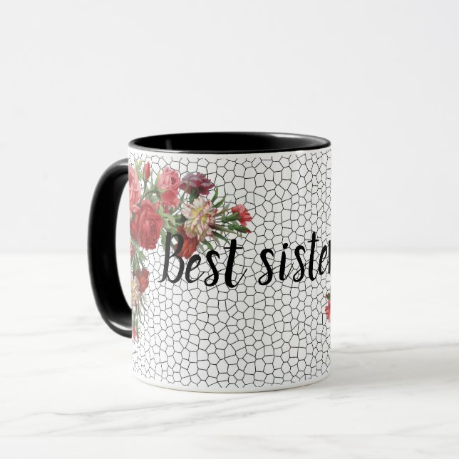 Best sister ever mug (Front Left)