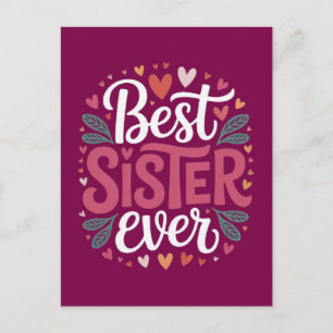 Best Sister Ever Postcard