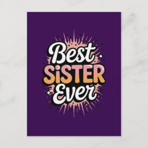 Best Sister Ever Postcard