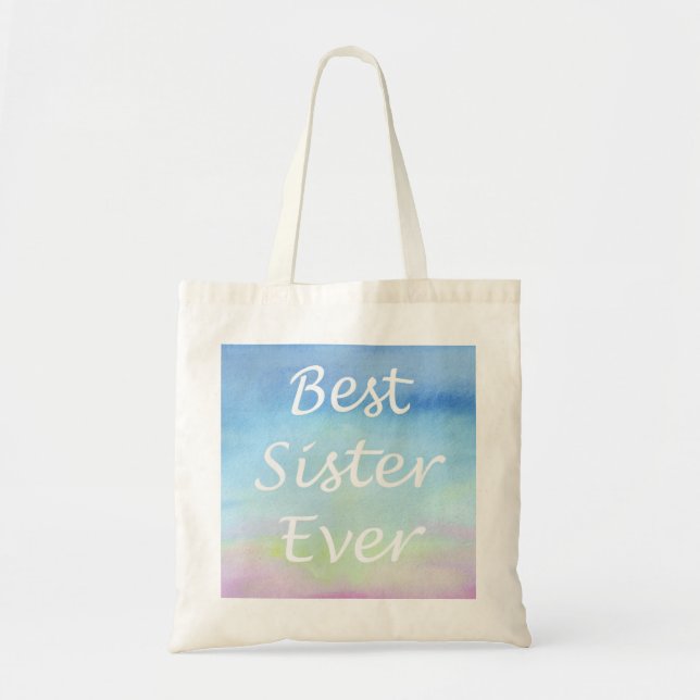 Best sister ever tote bag (Front)