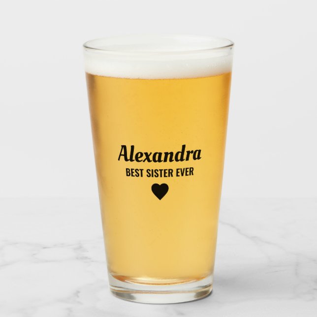 Best Sister Glass (Front Filled)