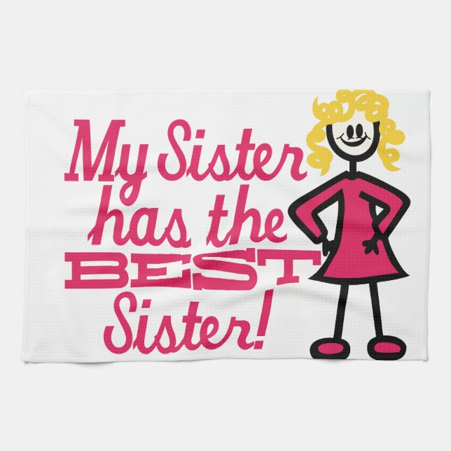Best Sister Kitchen Towel (Horizontal)