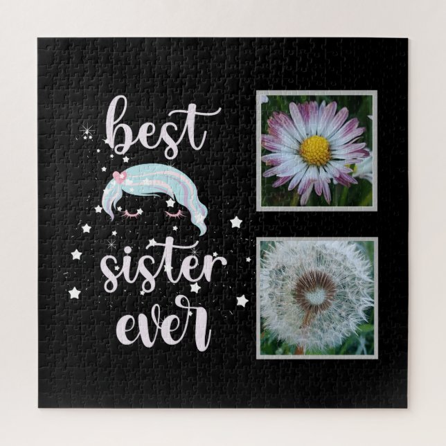 Best Sister Photo Template Jigsaw Puzzle (Vertical)