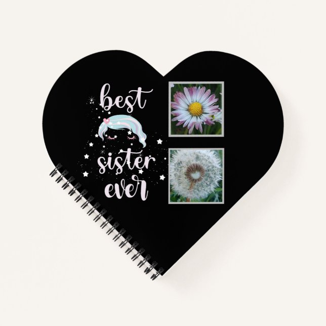 Best Sister Photo Template Notebook (Front)